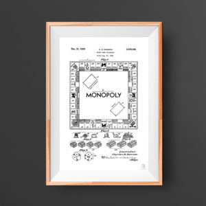 Monopoly Patent Art Poster