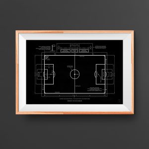 Soccer Field Diagram Poster